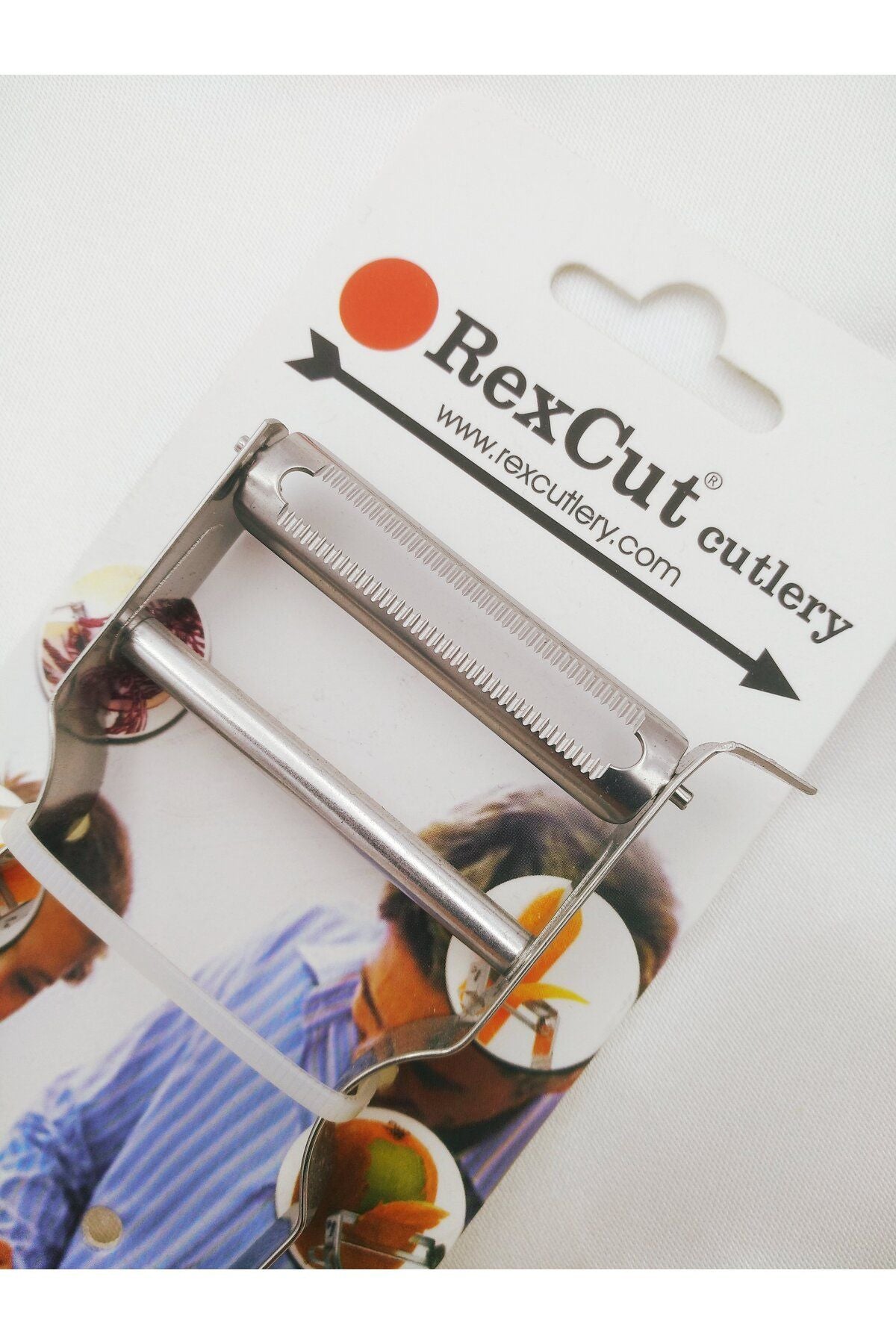 Rex Castor 1600 Tırtıklı Bıçaklı Çelik Ağız Inox Saplı Domates Sebze Meyve Soyacağı Fransız Malı