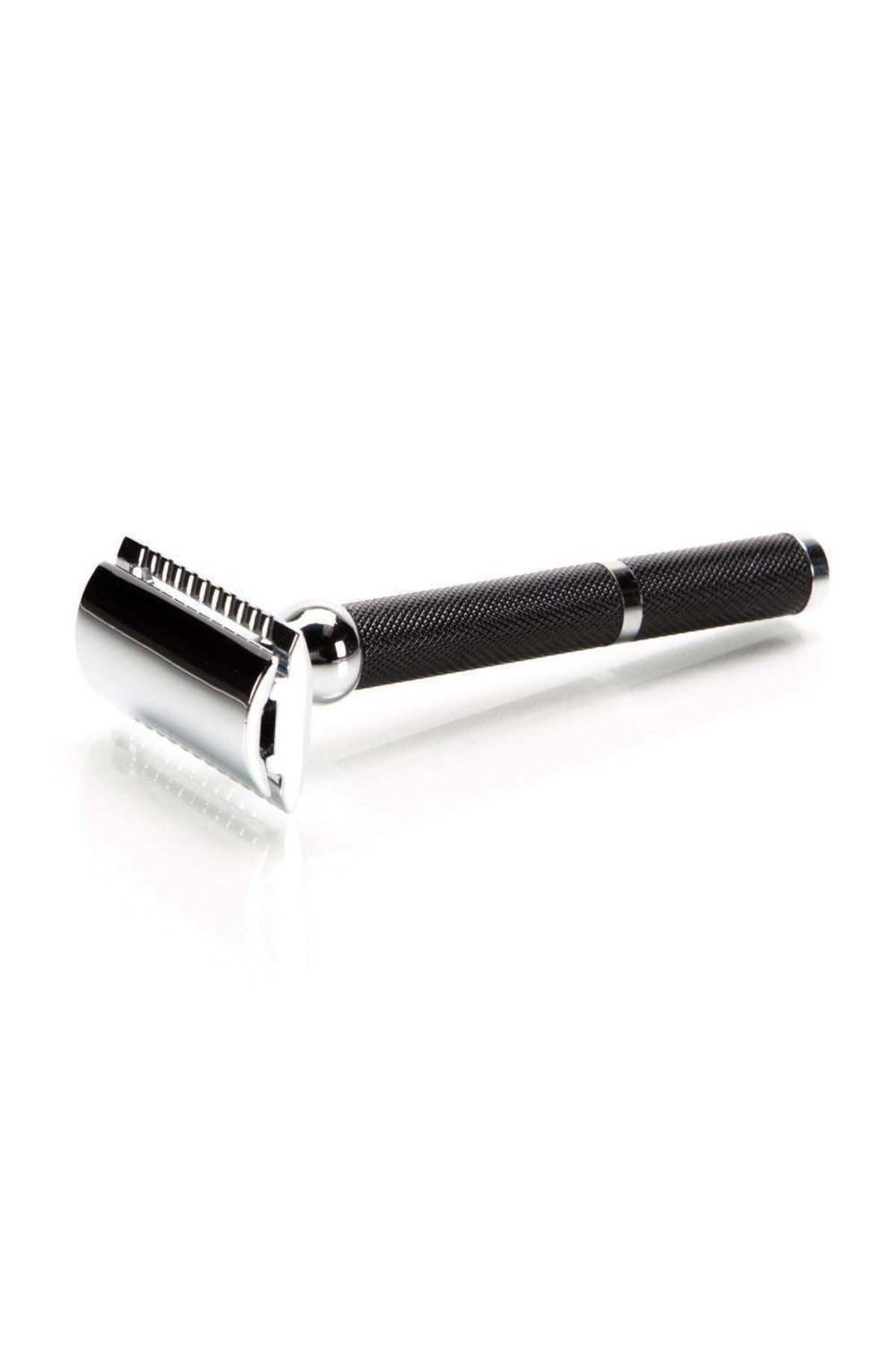Parker 71r Geleneksel Tıraş Makinesi Üç Parçalı Krom Çift Kenarlı Tıraş Bıçağı Sakal Tıraş Uzun