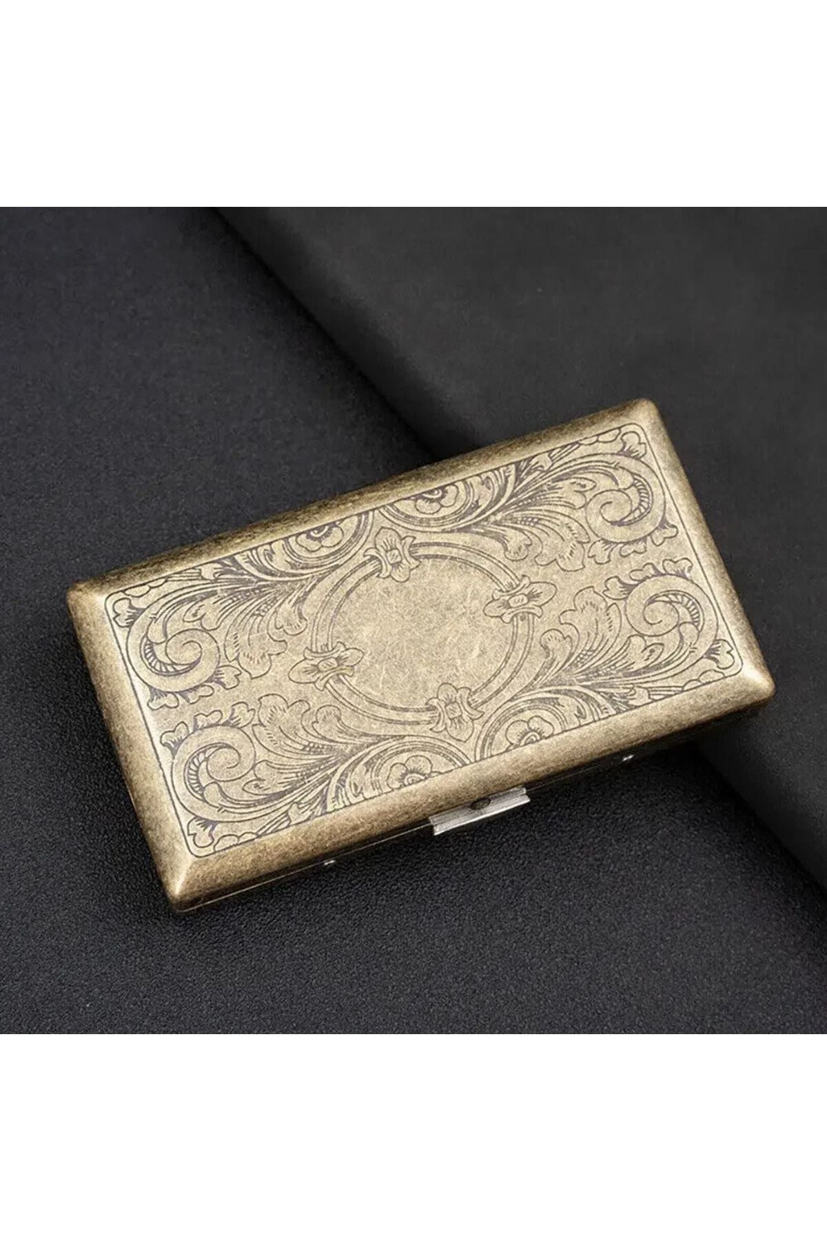 Attariye Sigara Tabakası Kutusu Uzun Retro Tasarım Çift Taraflı Şık St-103 Metal 103 Mm Guipai