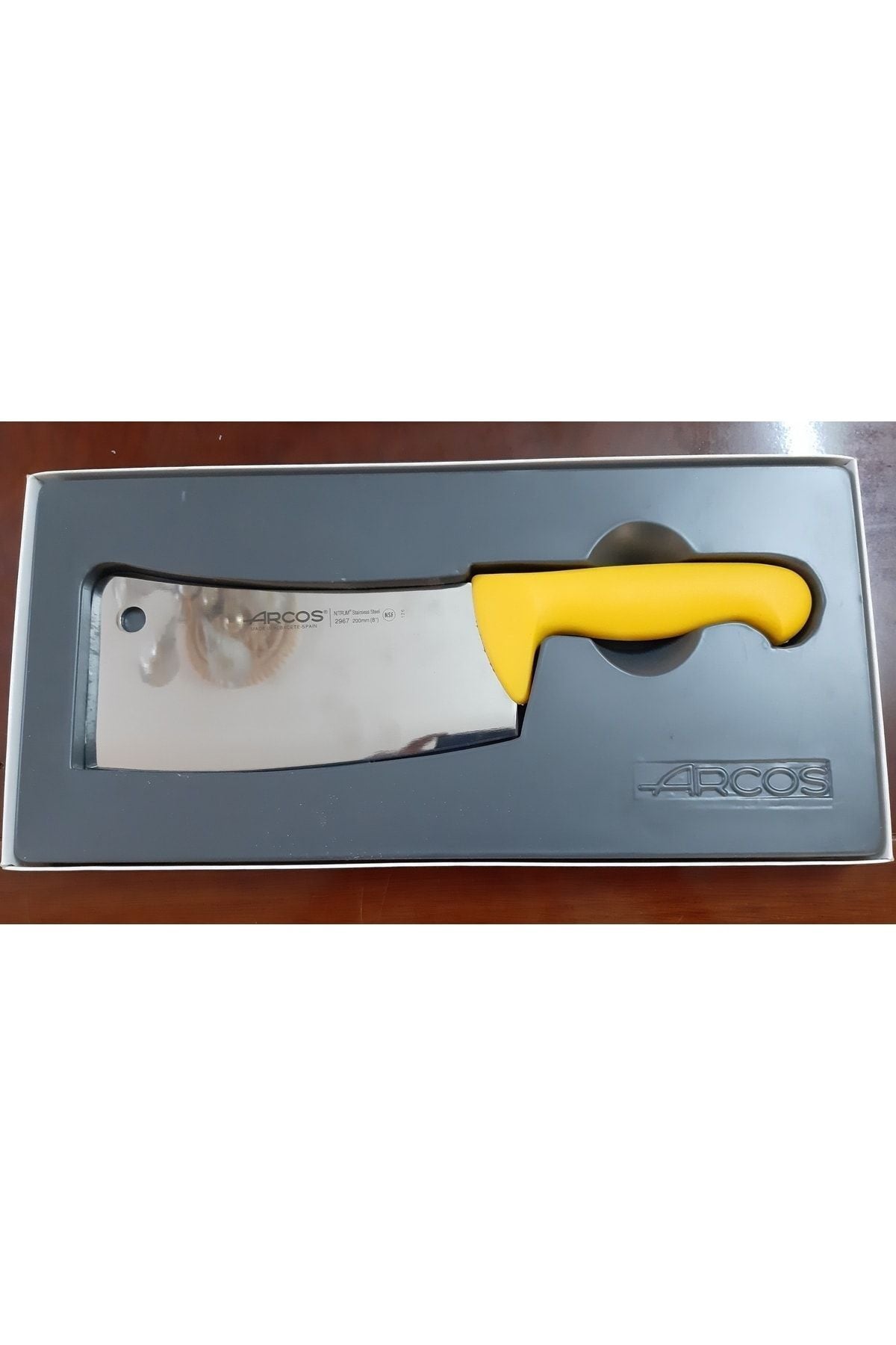 Kasap Satırı Ispanyol Üretimi Satır Kemik Balta 22 Cm 296700 Paslanmaz Çelik Tendon Satırı