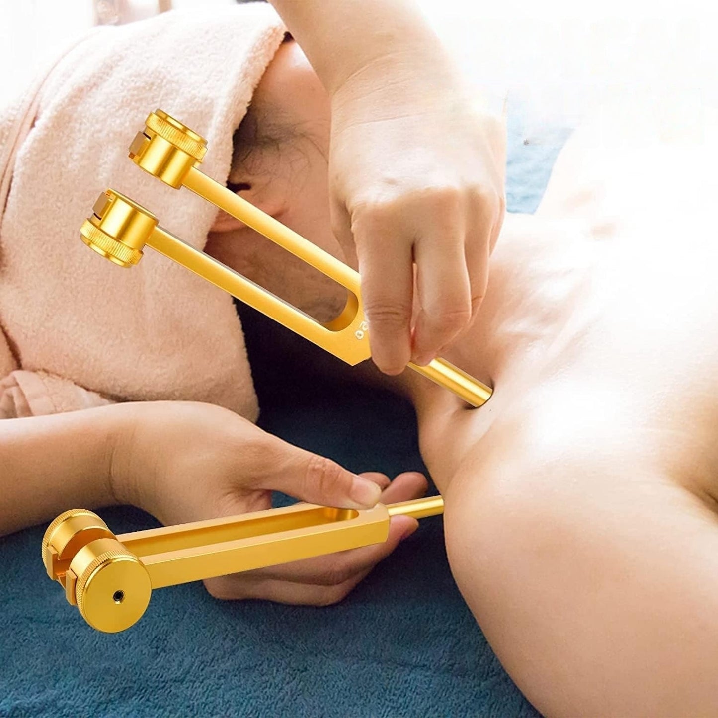3'lü Akort Çatalı Seti Fork Meditasyon Müzik Solfej Çatalı Yoga Terapi Enerji Çakra 528 hz Frekans