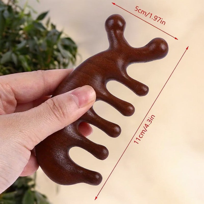 Gua Sha Masaj Aleti Saç Derisi Tarağı Akupunktur Plastik Tarak Masaj Tarağı AT-123 Akupresür