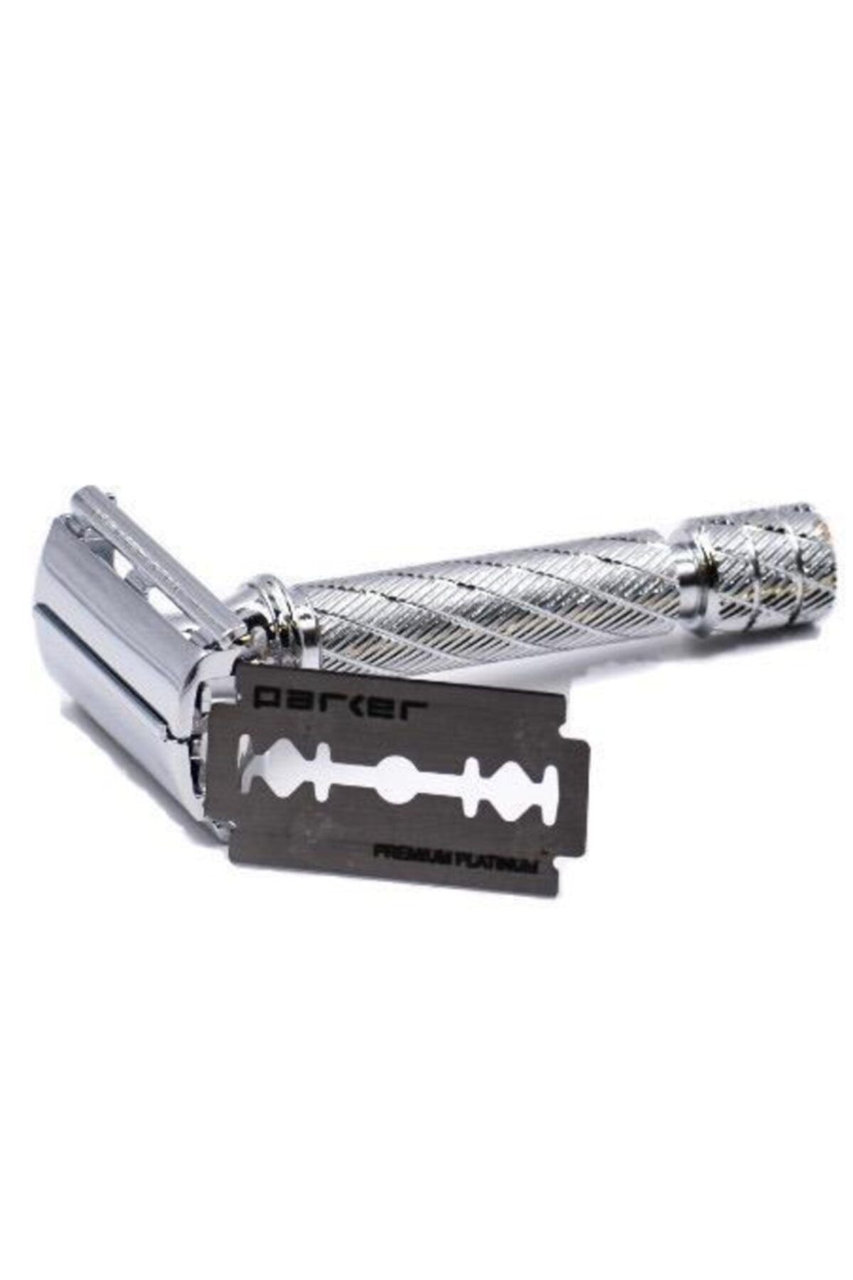 Parker 87R Emniyetli Tıraş Makinesi Klasik Geleneksel Tıraş Krom Kelebek Üstten Açılan