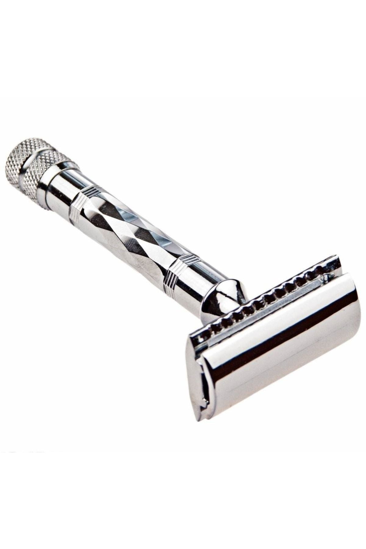 Parker 62r Geleneksel Tıraş Makinesi Üç Parçalı Krom Çift Kenarlı Tıraş Bıçağı Sakal Düz