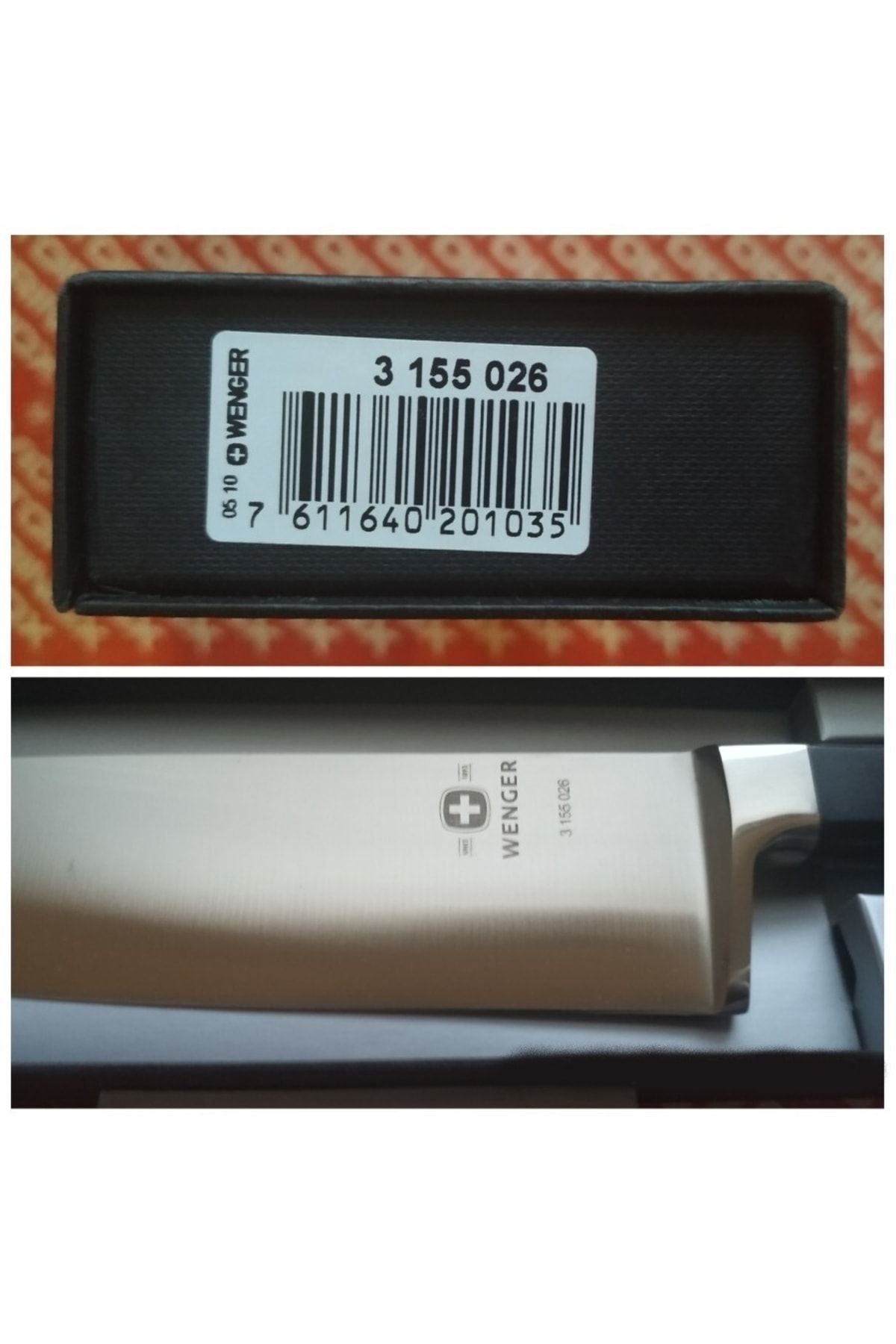 Wenger 3155026 Isviçre Malı Dövme Şef Aşçı Bıçağı 26 Cm Paslanmaz Çelik Geniş Ağızlı Şef Aşçı Bıçak