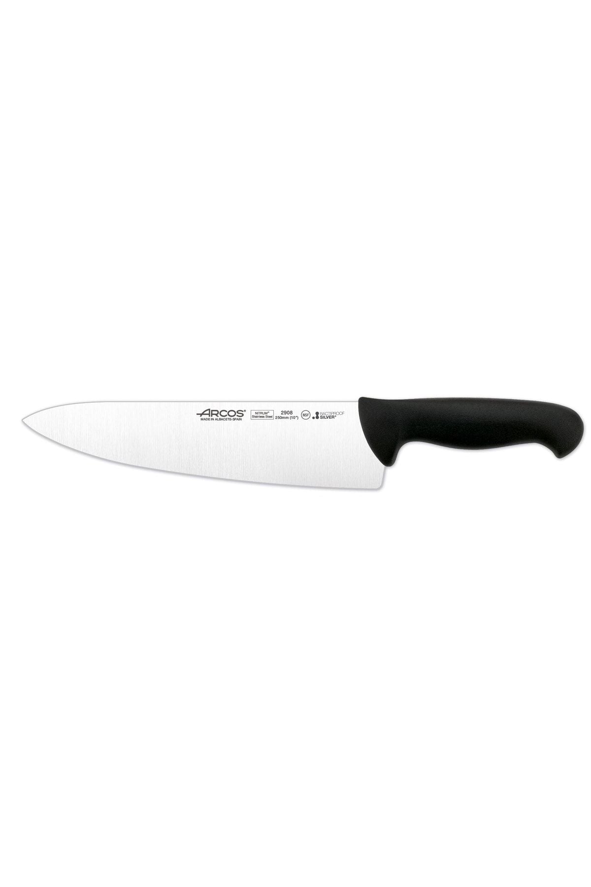 Arcos 290825 Pro Şef Aşçı Bıçağı 25 Cm Nitrum Paslanmaz Çelik Geniş Ağzılı Bıçak Mutfak Bıçağı
