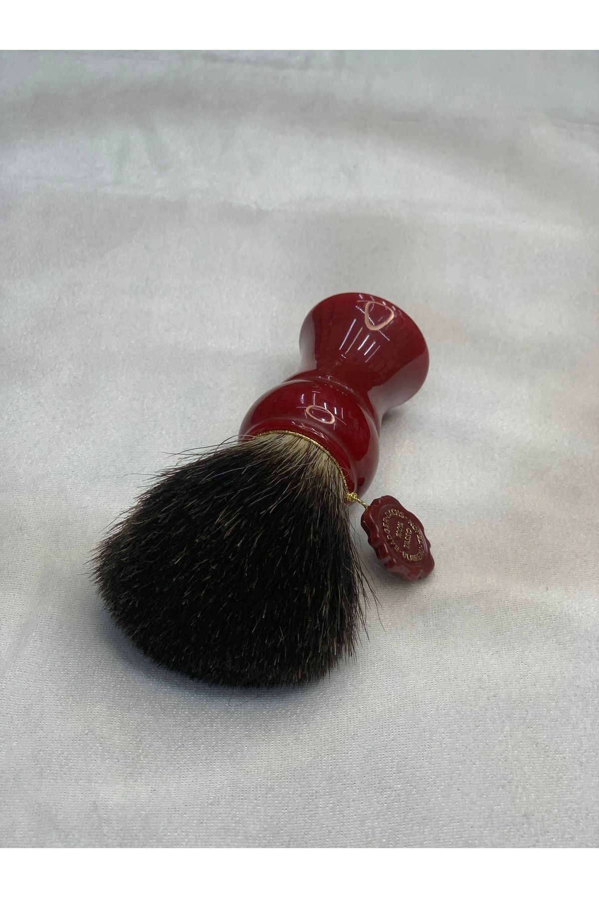 Omega 6281 Black Badger Porsuk Kılı Doğal Kıl Tıraş Fırçası Italyan Kıldan Sakal Fırçası Plastik