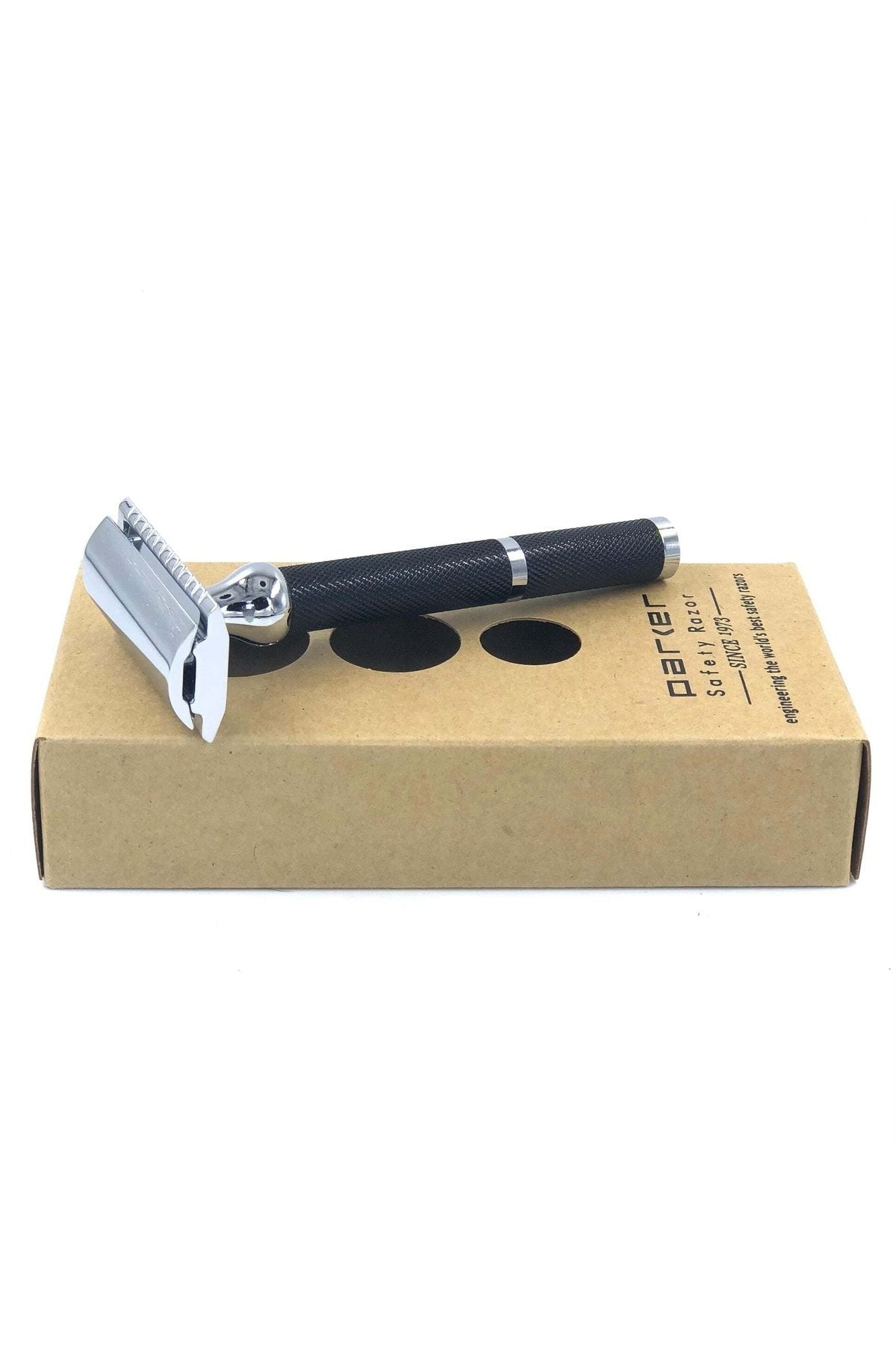 Parker 71r Geleneksel Tıraş Makinesi Üç Parçalı Krom Çift Kenarlı Tıraş Bıçağı Sakal Tıraş Uzun