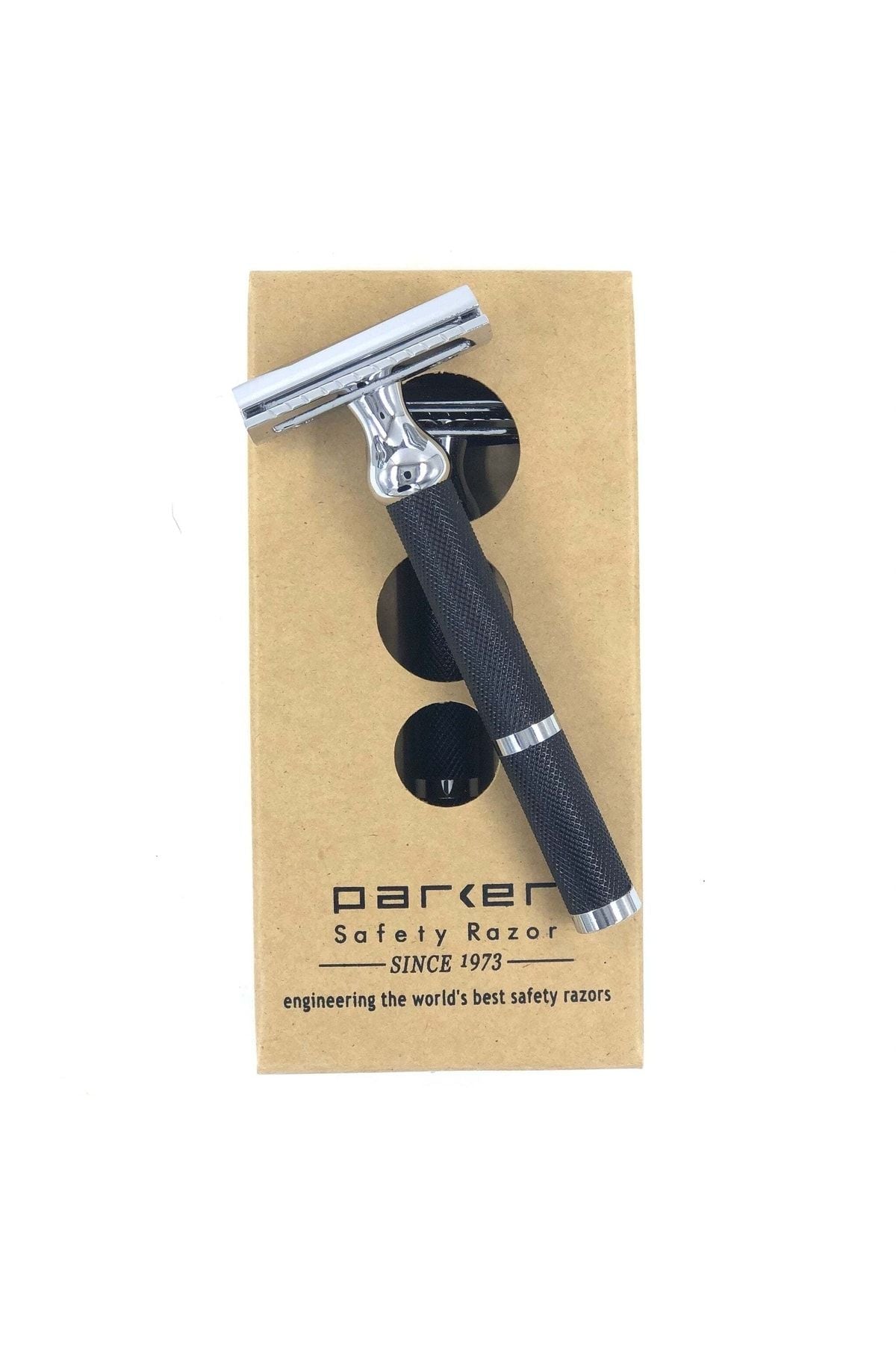 Parker 71r Geleneksel Tıraş Makinesi Üç Parçalı Krom Çift Kenarlı Tıraş Bıçağı Sakal Tıraş Uzun