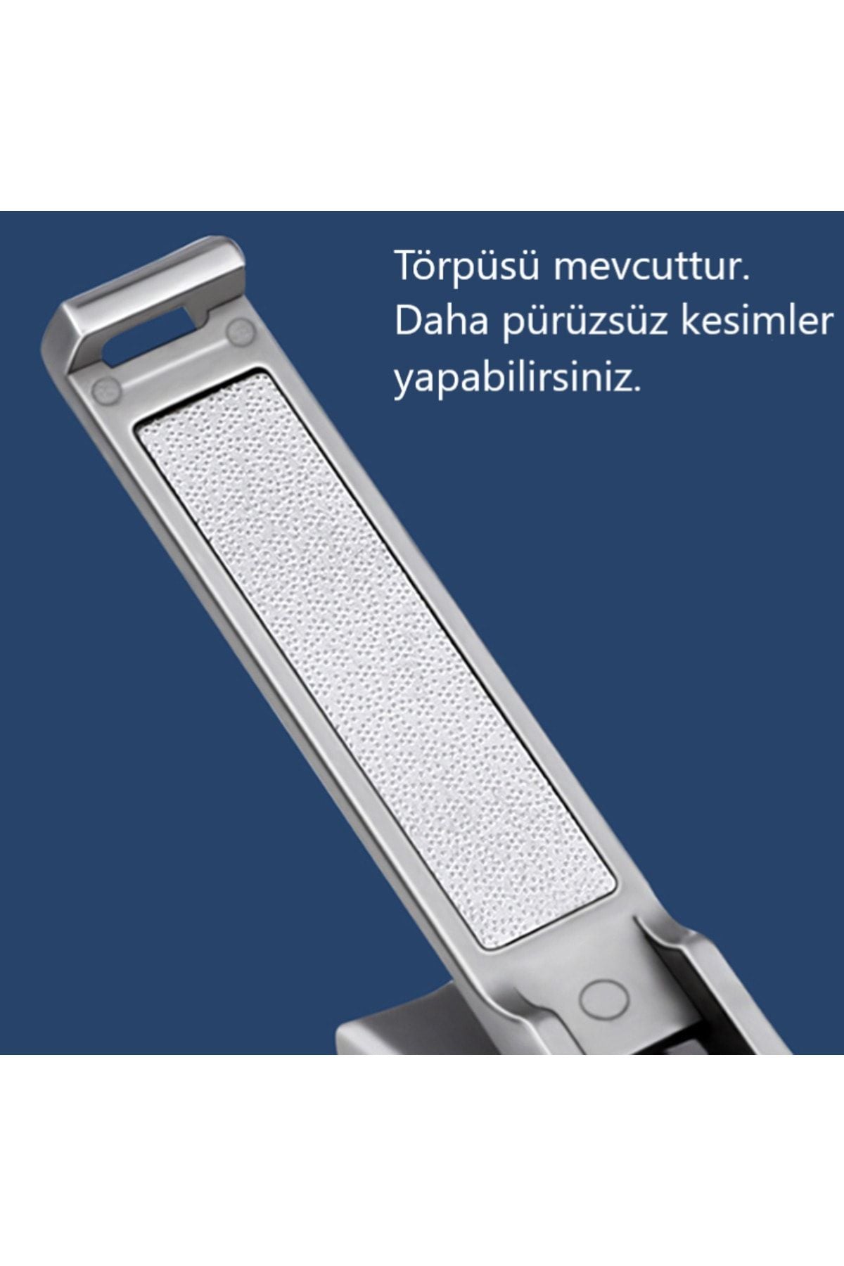 Rex AC-3 Katlanabilir Çok İnce Çıtçıt El Tırnak Makası Cüzdana Sığabilen Paslanmaz Anahtarlıklı