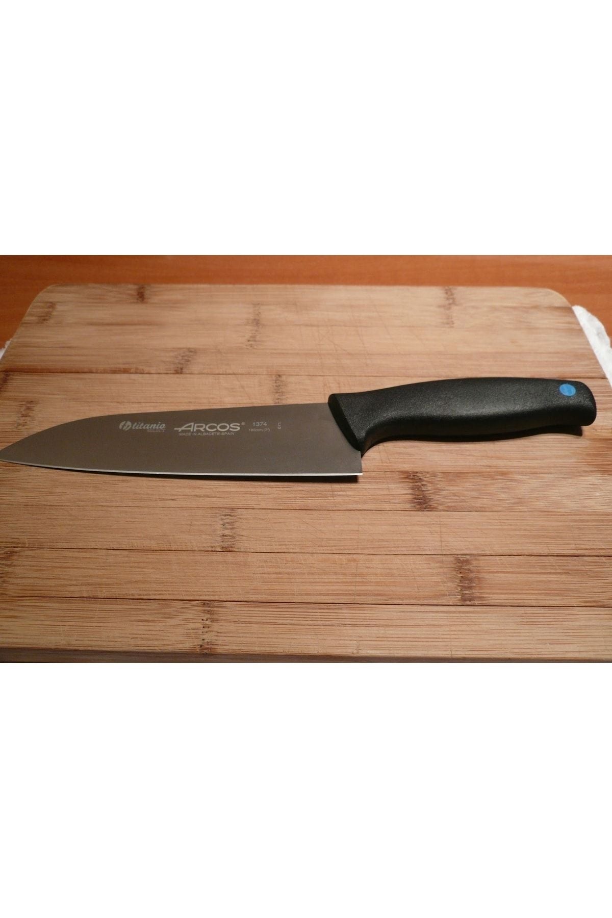 Arcos Titanio 137400 Ispanyol Malı 18 Cm Titanyum Şef Aşçı Bıçağı Pro Chef Mutfak Bıçak Titanium