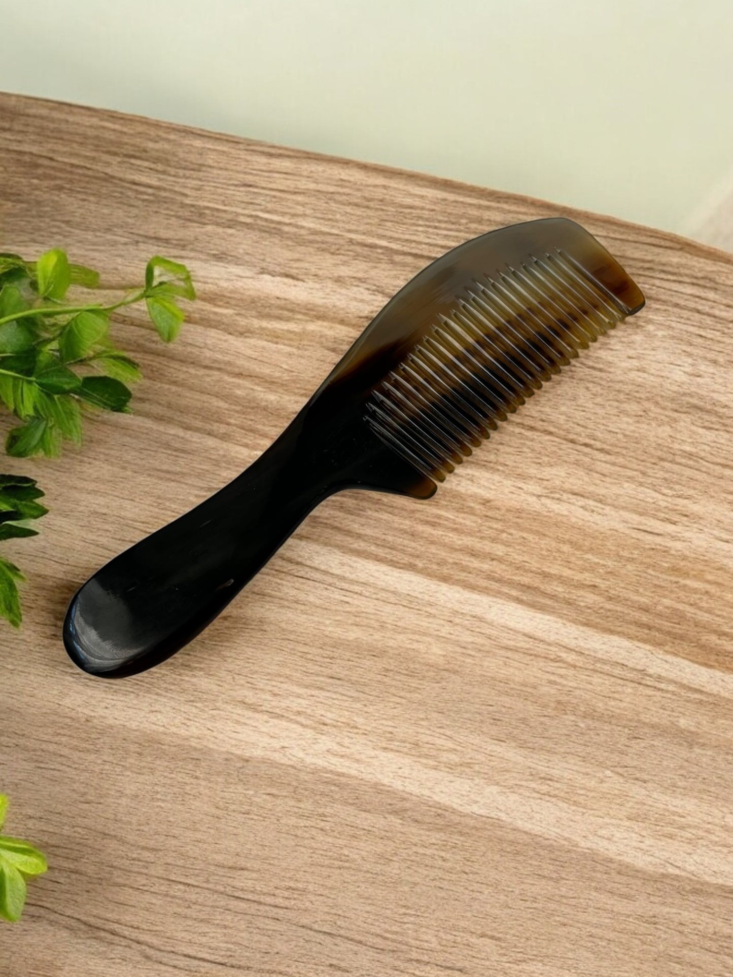 Sorendy Mini Çanta Boy Kemik Boynuz Tarak Saplı KT-138 - 16 CM Doğal Tüm Saçlar