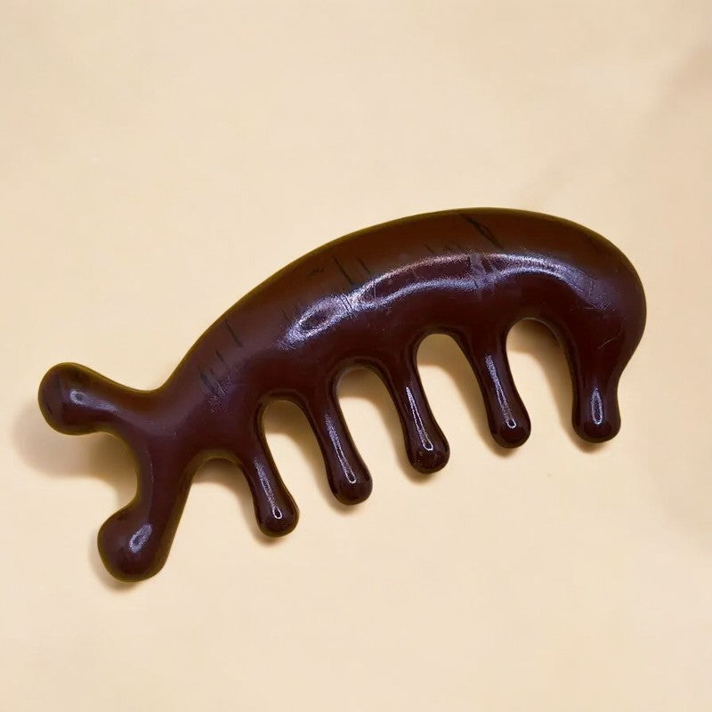 Gua Sha Masaj Aleti Saç Derisi Tarağı Akupunktur Plastik Tarak Masaj Tarağı AT-123 Akupresür