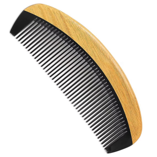 Sandal Ağaçı Kaplamalı Kemik Dişli Tarak Ahşap Saç Tarağı 16 cm AT-130