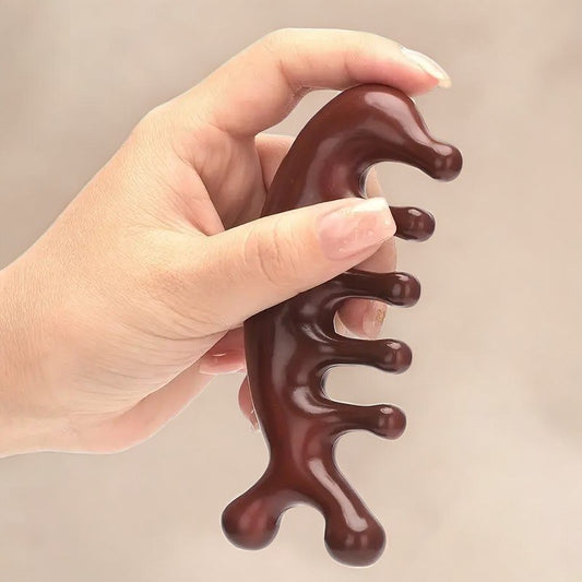 Gua Sha Masaj Aleti Saç Derisi Tarağı Akupunktur Plastik Tarak Masaj Tarağı  AT-123 Akupresür