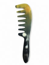 Attariye Sığır Boynuzu Doğal Kemik Tarak Seyrek Dişli Saç Tarağı Kafa Derisi Masaj Tarağı SKT-127 - 18 Cm