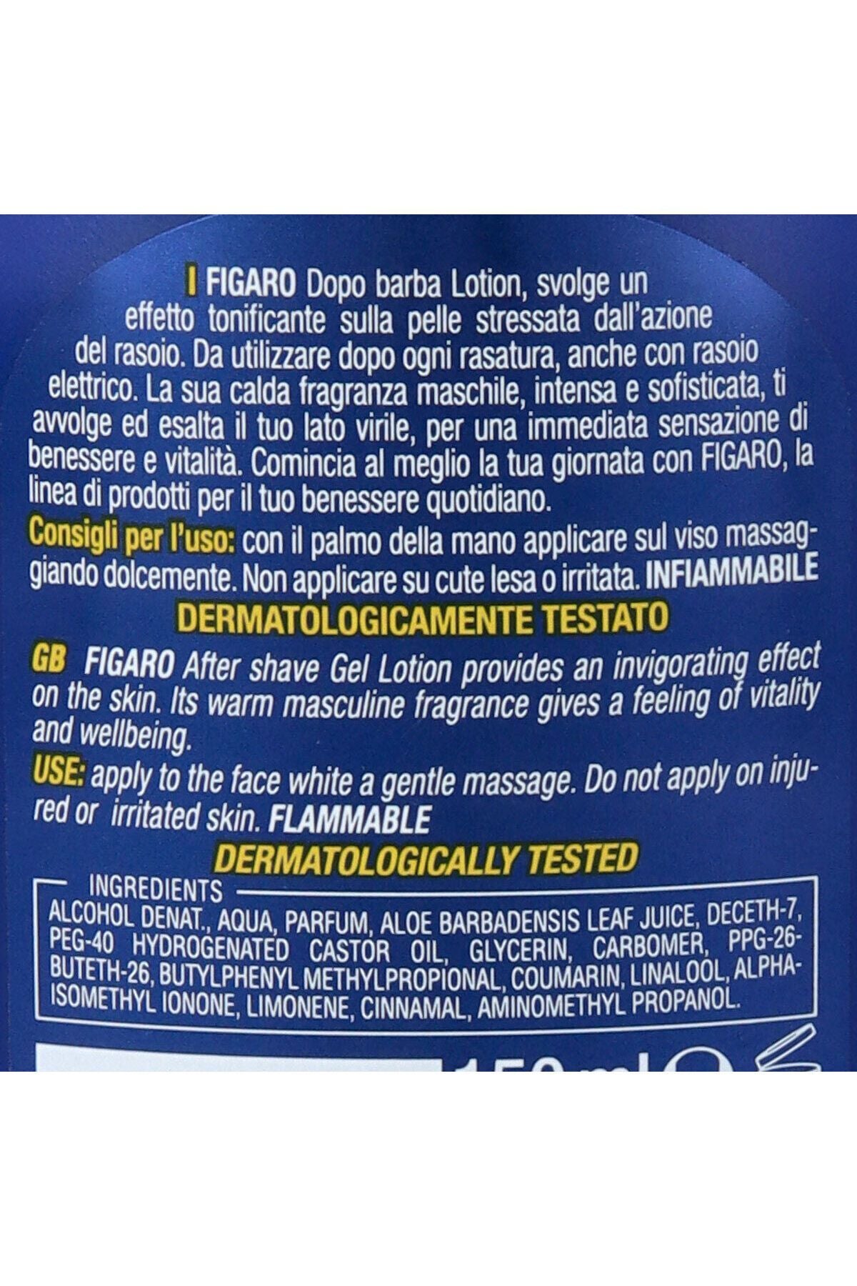 
Figaro Tıraş Sonrası Jel Losyon 150 ml Traş Losyonu İtalyan Malı After Shave Losyonu