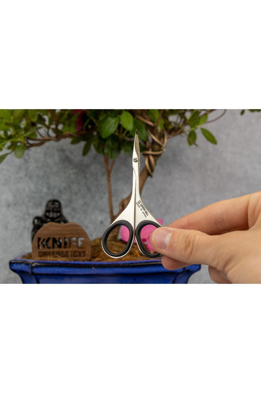 Makyaj Makası Japon Çelik Kavisli Güzellik Kaş Kirpik Yüz Makası Green Bell G-2112