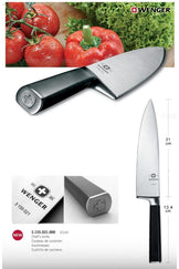 3155021 Isviçre Malı Dövme Şef Aşçı Bıçağı Paslanmaz Çelik Geniş Ağızlı Şef Aşçı Bıçak 21 Cm Pro