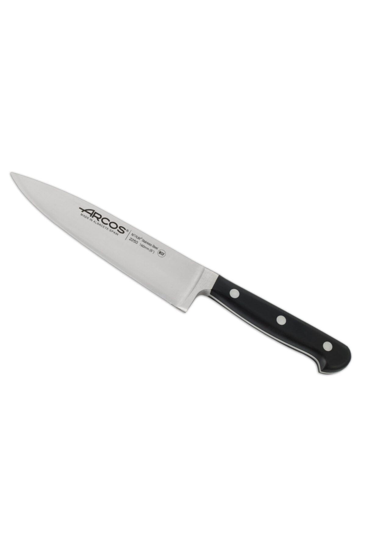 
Arcos 2550 Profesyonel Şef Aşçı Bıçağı Nitrum Paslanmaz Çelik Bıçak Mutfak 16 Cm