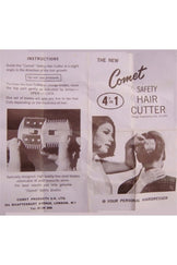 Comet 4in1 Retro Tıraş Aleti Manuel Saç Düzeltme Ve Jiletli Tarak Evde Tıraş Saç Usturası Tarağı