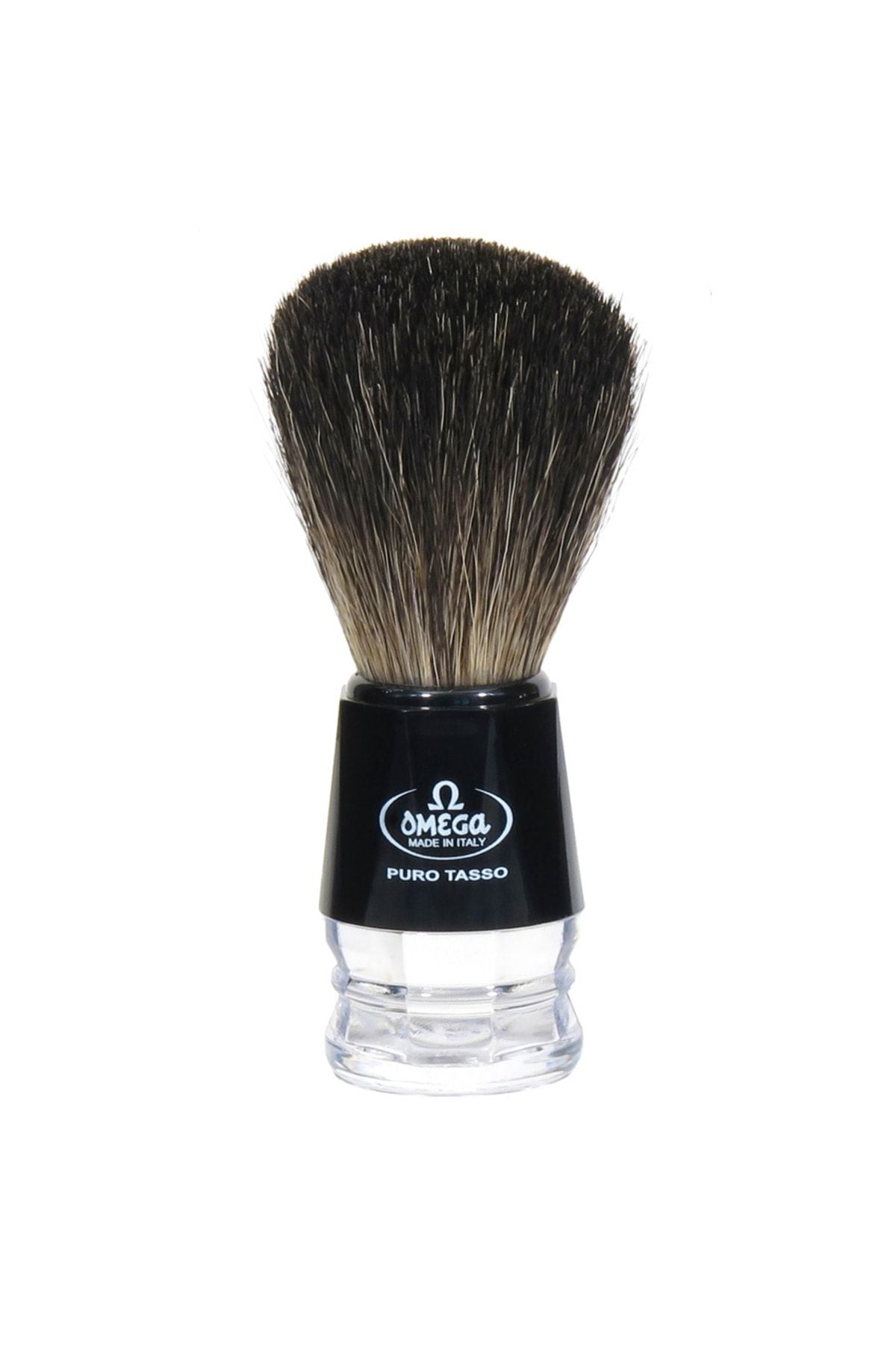 
Omega 63181 Black Badger Porsuk Kılı Doğal Kıl Tıraş Fırçası Italyan Kıldan Reçine Saplı Standlı