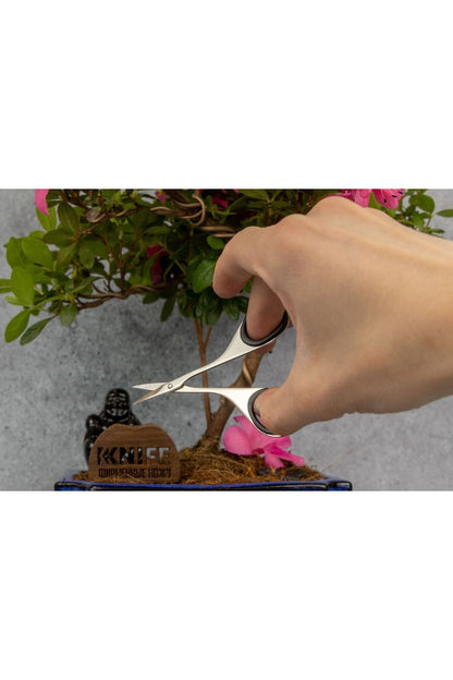 Makyaj Makası Japon Çelik Kavisli Güzellik Kaş Kirpik Yüz Makası Green Bell G-2112