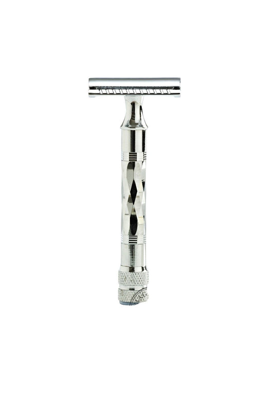 
Parker 62r Geleneksel Tıraş Makinesi Üç Parçalı Krom Çift Kenarlı Tıraş Bıçağı Sakal Düz