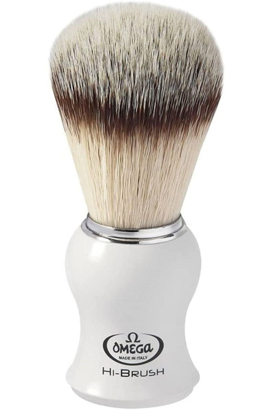 Omega 0146745 Hi-brush Sentetik Kıl Tıraş Fırçası Italyan Sakal Köpüğü Fırçası Yumuşak Kıl