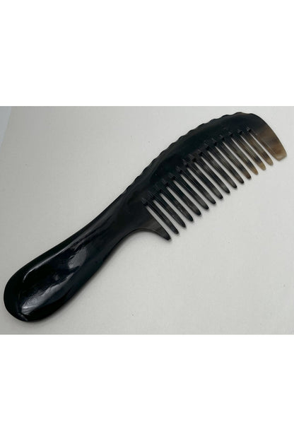 Sorendy Saplı Kemik Tarak Doğal 19 Cm Kt-132 Sığır Boynuzu El Yapımı Geniş Diş Aralıklı Kemik Tarağı