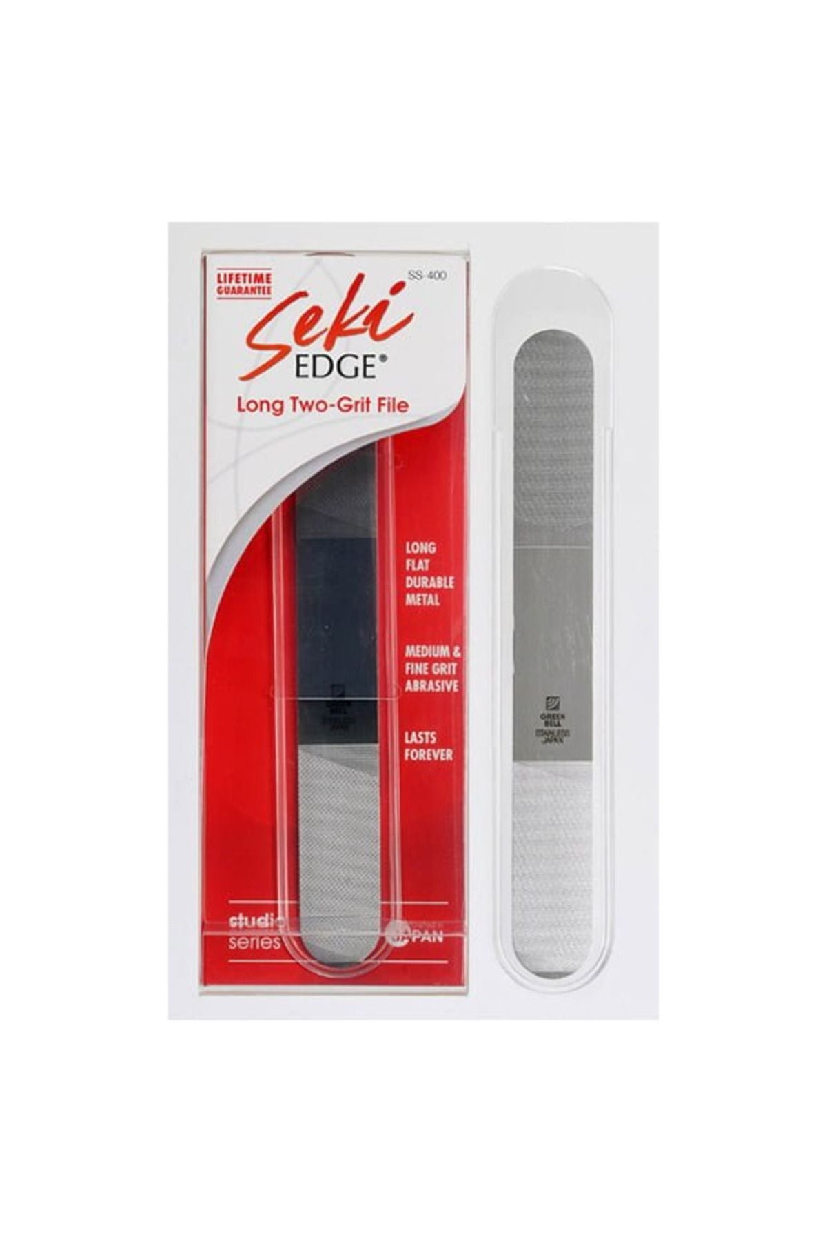 
Seki Edge SS-400 Japon Çelik Çift Taraflı Tırnak Törpüsü Manikür Pedikür Törpüsü Paslanmaz
