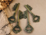 Attariye Büyük Kapı Anahtarı Şişe Açacağı Duvar Dekor Vintage Avrupa Tasarım Pirinç 18 cm SA-102