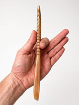 Sorendy Yerli Üretim Koç Boynuzu Saplı Kemik Tarak KT-164 El Yapımı Doğal Saç Tarağı (18–20 cm)