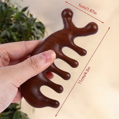 Gua Sha Masaj Aleti Saç Derisi Tarağı Akupunktur Plastik Tarak Masaj Tarağı  AT-123 Akupresür