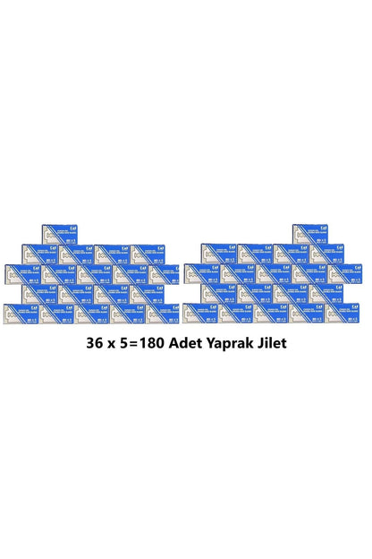Japon Tam Jilet 180 Adet Tam Yaprak Jilet Sakal Tıraş Jileti Çift Kenarlı 180'li Paket