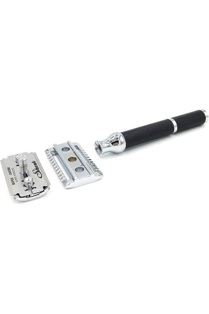 Parker 71r Geleneksel Tıraş Makinesi Üç Parçalı Krom Çift Kenarlı Tıraş Bıçağı Sakal Tıraş Uzun