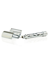 Parker 62r Geleneksel Tıraş Makinesi Üç Parçalı Krom Çift Kenarlı Tıraş Bıçağı Sakal Düz