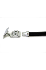 Parker 71r Geleneksel Tıraş Makinesi Üç Parçalı Krom Çift Kenarlı Tıraş Bıçağı Sakal Tıraş Uzun
