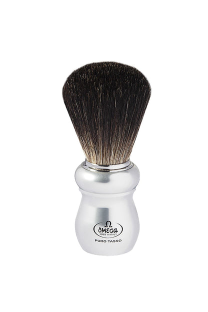 6653 Black Badger Porsuk Kılı Doğal Kıl Sakal Tıraş Fırçası Italyan Gerçek Kıl Alüminyum Saplı