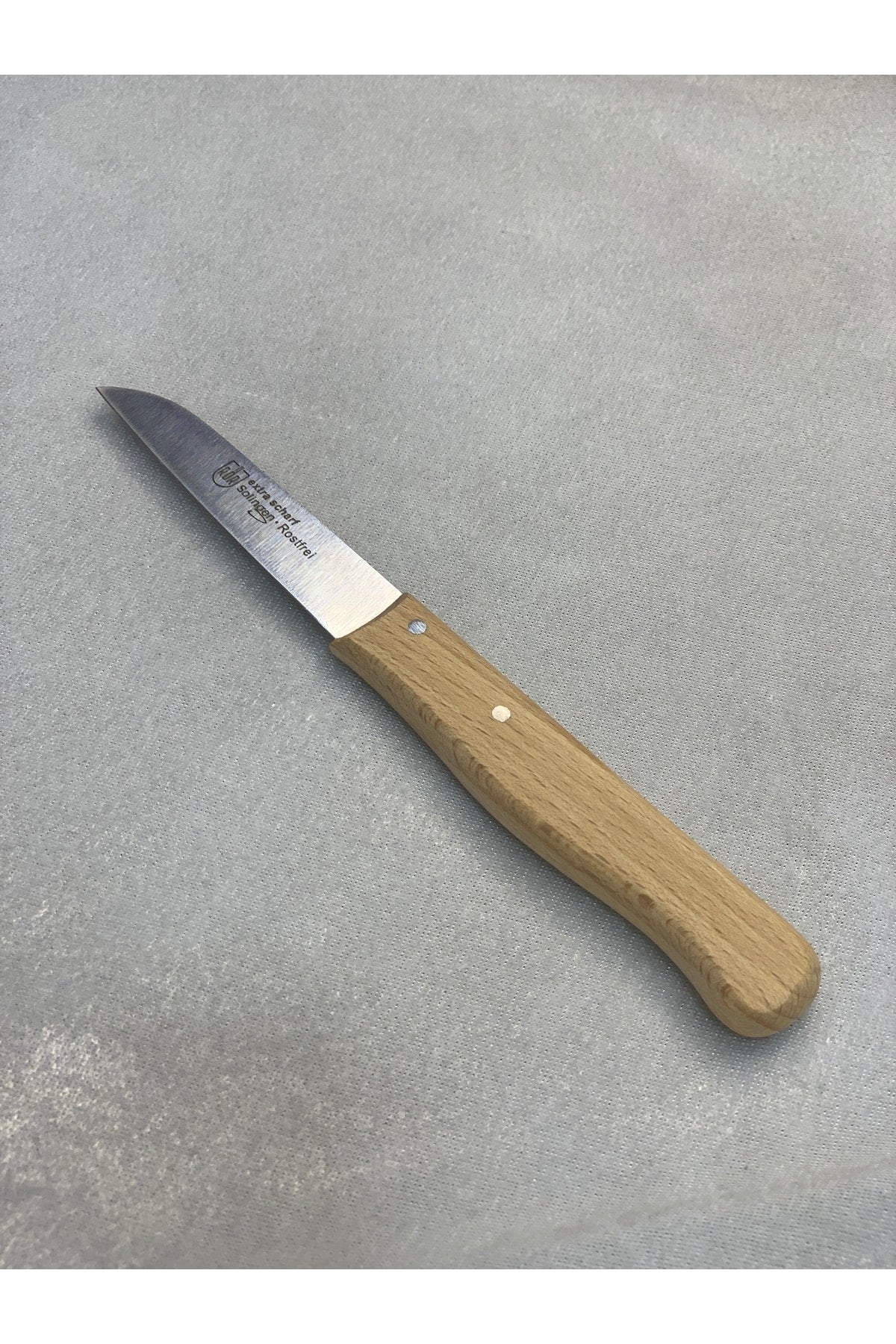 Ahşap Saplı Paslanmaz Çelik Meyve Sebze Bıçağı Omas Extra Scharf Almanya Üretimi 17 Cm