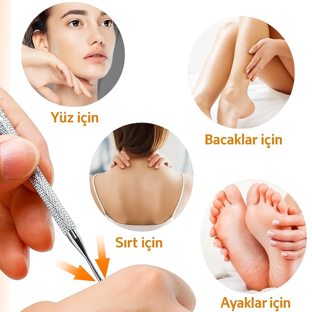 
İkili Prob Teşhis Çubuğu Seti Akupresür ve Refleksoloji Masaj Kalemi Metal Yaylı ve Sabit Model Set