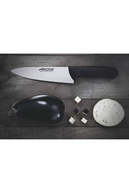 Arcos 290825 Pro Şef Aşçı Bıçağı 25 Cm Nitrum Paslanmaz Çelik Geniş Ağzılı Bıçak Mutfak Bıçağı