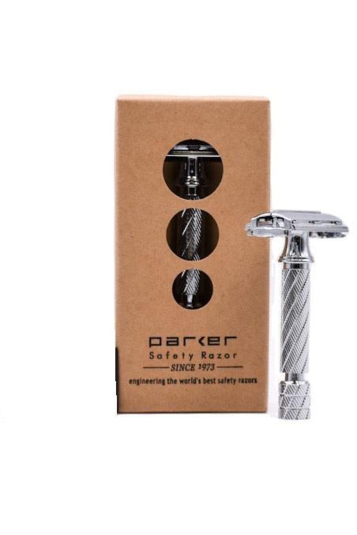 
Parker 87R Emniyetli Tıraş Makinesi Klasik Geleneksel Tıraş Krom Kelebek Üstten Açılan