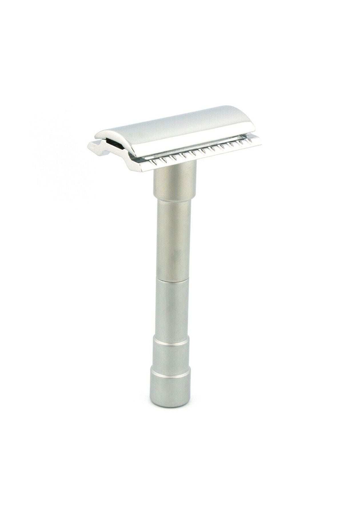 
46c Seyahat Çantalı Taşınabilir Tıraş Makinesi Taraklı 4 Parçaya Bölünen 100 Mm Metal Klasik Tıraş