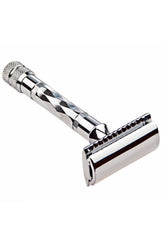 Parker 62r Geleneksel Tıraş Makinesi Üç Parçalı Krom Çift Kenarlı Tıraş Bıçağı Sakal Düz