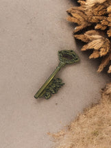 Attariye Büyük Kapı Anahtarı Şişe Açacağı Duvar Dekor Vintage Avrupa Tasarım Pirinç 18 cm SA-102