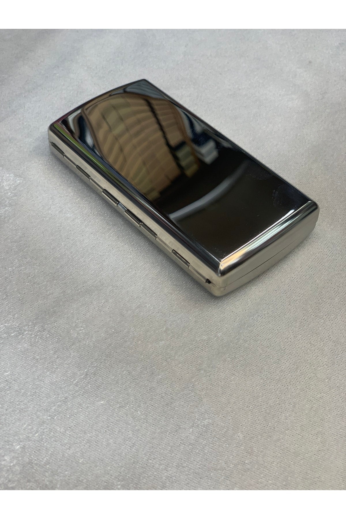 Sorendy 20332 Metal Sigara Tabakası Lüks Tasarım Şık Hediyelik Tasarım Desenli Standart Uzun Tabla 110 Mm