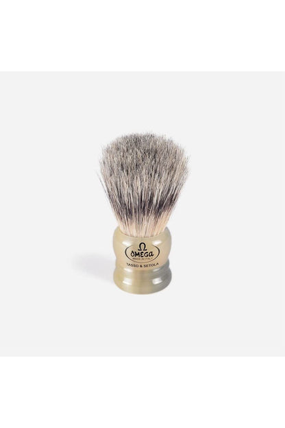 Omega 11047 Mini Boy Cüce Seyahat Tipi Karışık Doğal Kıl Tıraş Fırçası Italyan Kıl Sakal Fırçası
