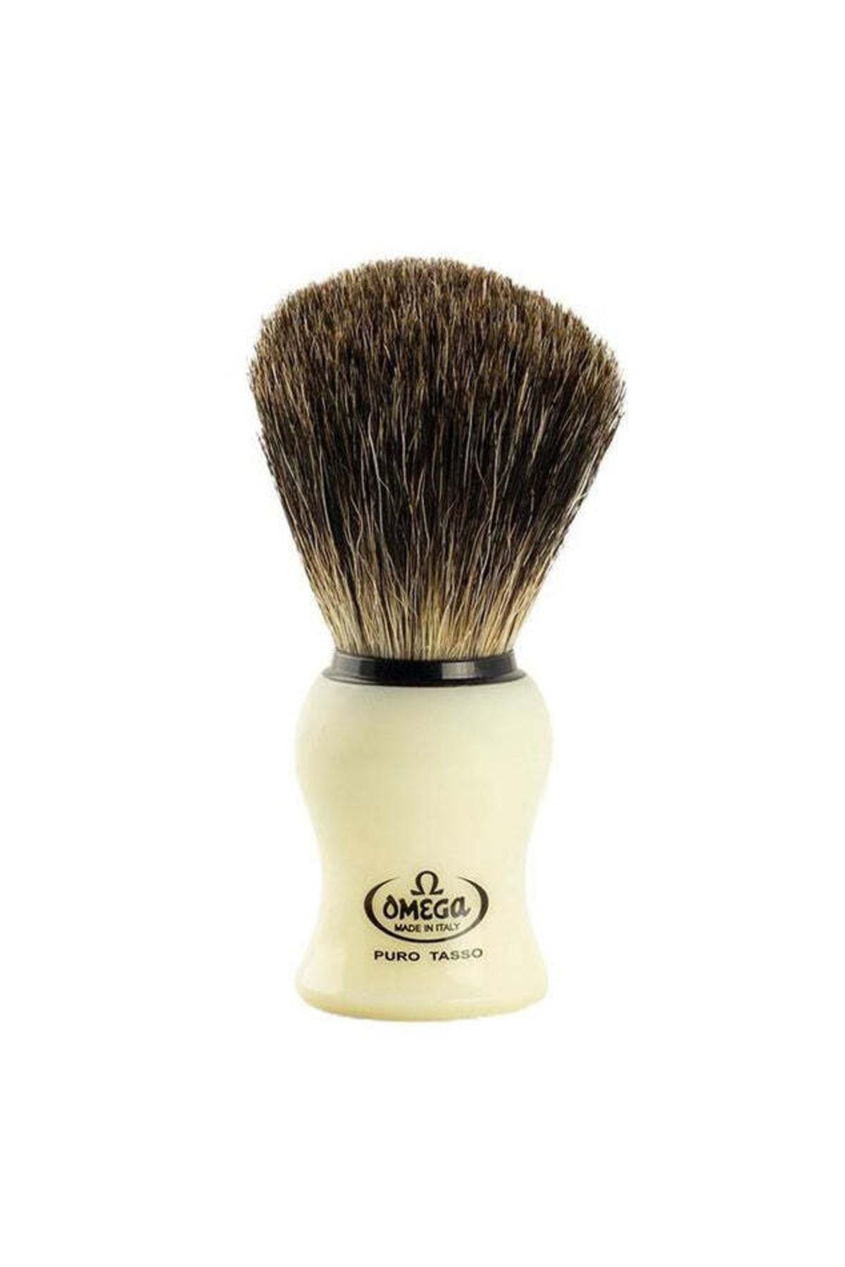 
Omega 13109 Black Badger Porsuk Kılı Doğal Kıl Tıraş Fırçası Italyan Gerçek Sakal Köpüğü Fırçası