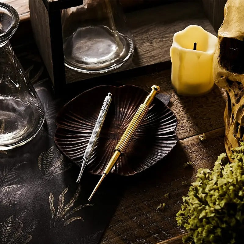 
İkili Prob Teşhis Çubuğu Seti Akupresür ve Refleksoloji Masaj Kalemi Metal Yaylı ve Sabit Model Set